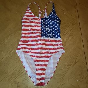 Charlotte Russe flag swimsuit